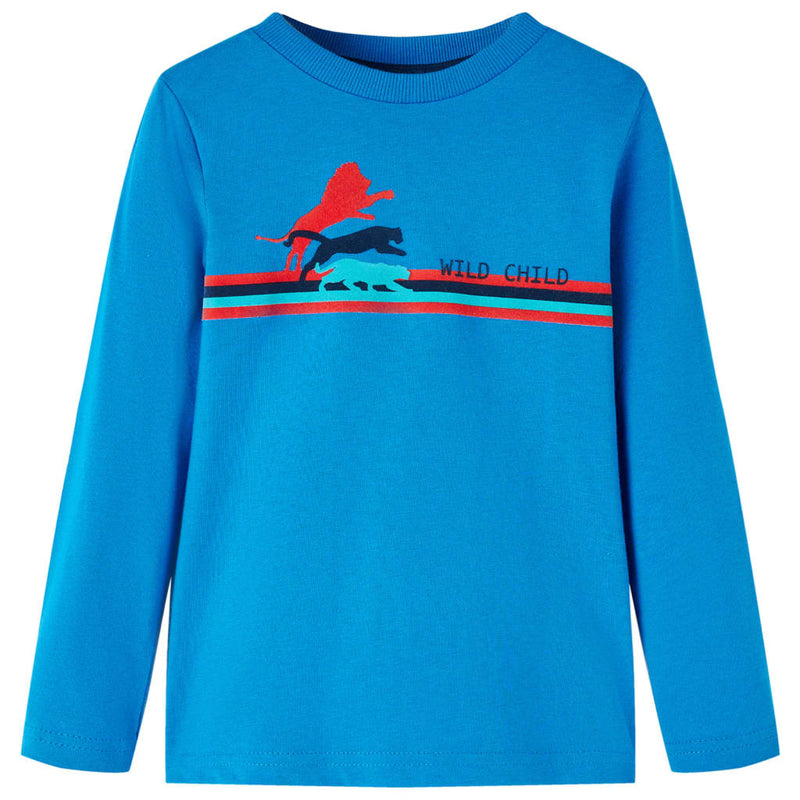 Load image into Gallery viewer, Vidaxl kindershirt met lange mouwen 128 kobaltblauw
