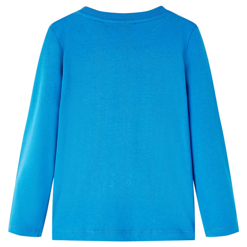 Load image into Gallery viewer, VidaXL Kindershirt met lange mouwen 128 kobaltblauw
