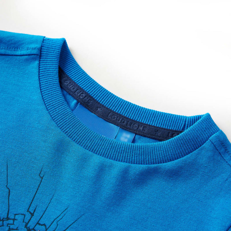 Load image into Gallery viewer, VidaXL Kindershirt met lange mouwen 128 kobaltblauw
