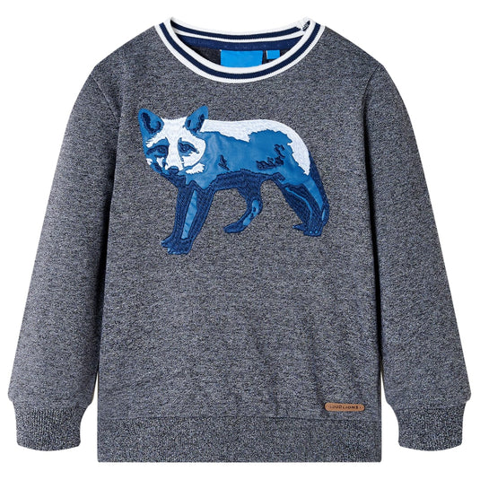 Vidaxl kindertrui 128 gemêleerd marineblauw