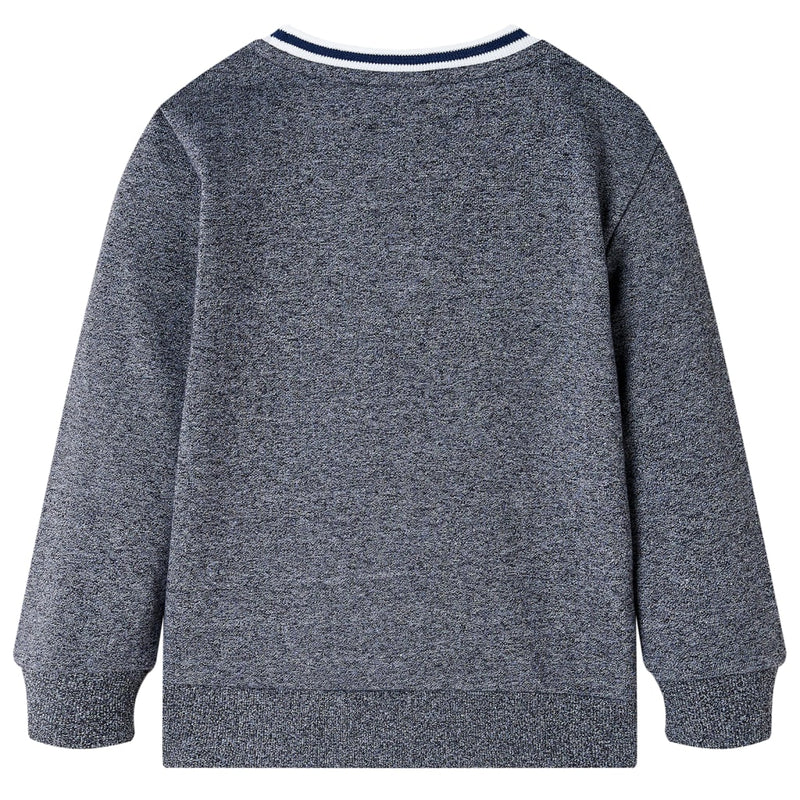 Load image into Gallery viewer, Vidaxl kindertrui 128 gemêleerd marineblauw
