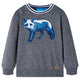 Vidaxl kindertrui 140 gemêleerd marineblauw