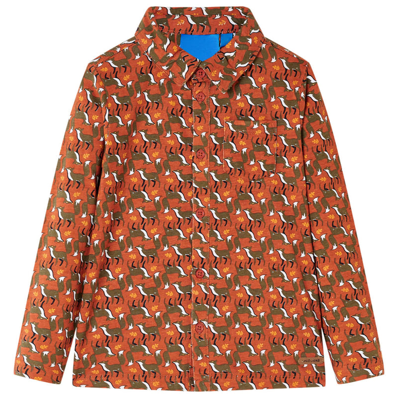 Load image into Gallery viewer, Vidaxl kinderoverhemd 92 lichtroestkleurig
