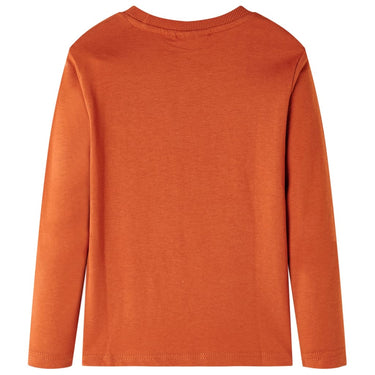 Vidaxl kindershirt met lange mouwen 116 lichtroestkleurig