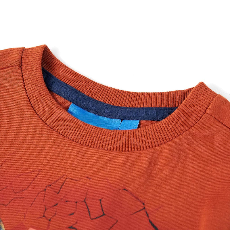 Load image into Gallery viewer, VidaXL Kindershirt met lange mouwen 128 lichtroestkleurig
