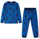 Vidaxl kinderpyjama met lange mouwen 140 petroleumkleurig
