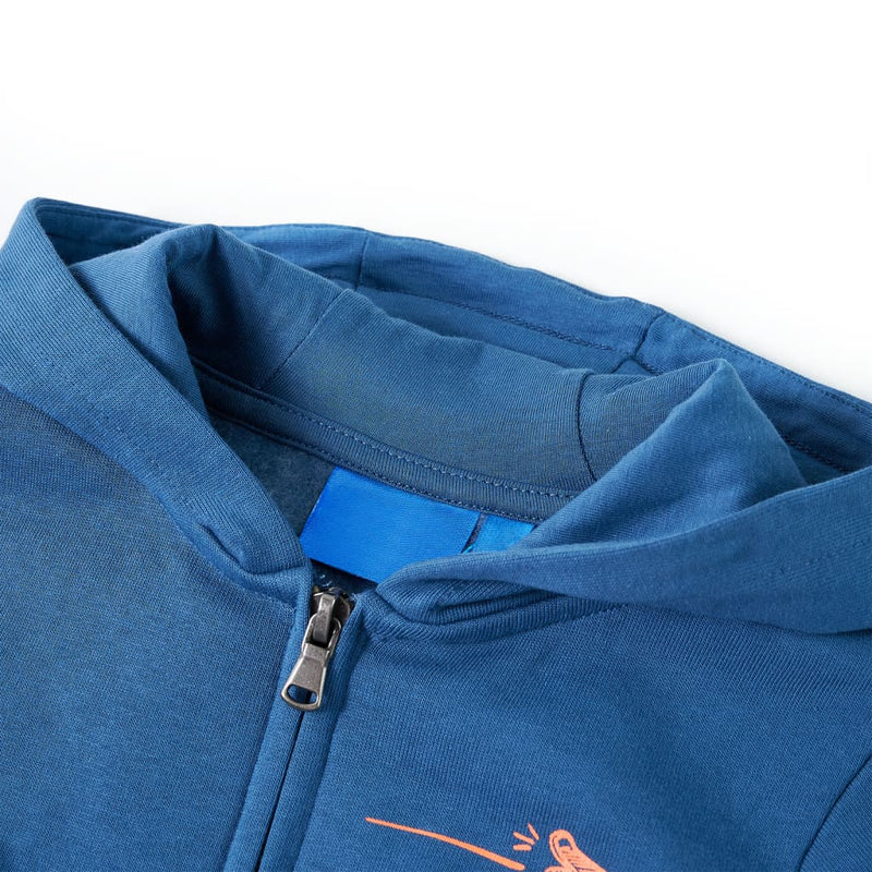 Load image into Gallery viewer, Vidaxl kindervest met capuchon 116 blauw
