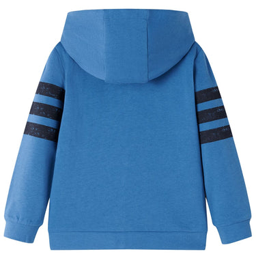 Vidaxl kindervest met capuchon 128 blauw