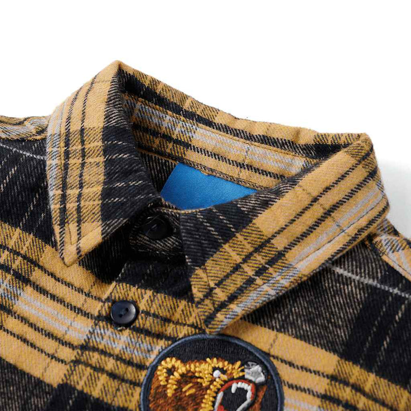 Load image into Gallery viewer, VidaXL Kindershirt geruit 116 geel en zwart
