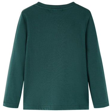 Vidaxl kindershirt met lange mouwen 116 donkergroen