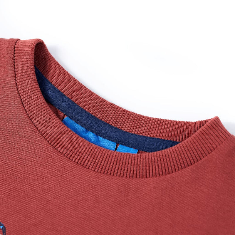 Load image into Gallery viewer, Vidaxl kindershirt met lange mouwen 140 roodbruin
