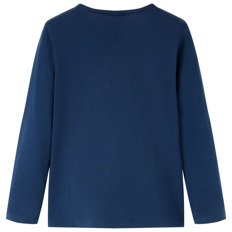 Load image into Gallery viewer, Vidaxl kindershirt met lange mouwen 116 marineblauw
