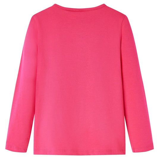 VidaXL Kindershirt met lange mouwen 92 felroze