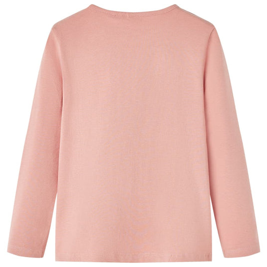 VidaXL Kindershirt met lange mouwen 116 lichtroze