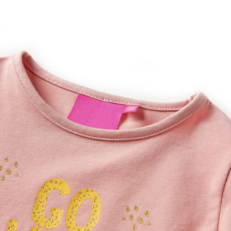 Load image into Gallery viewer, VidaXL Kindershirt met lange mouwen 116 lichtroze
