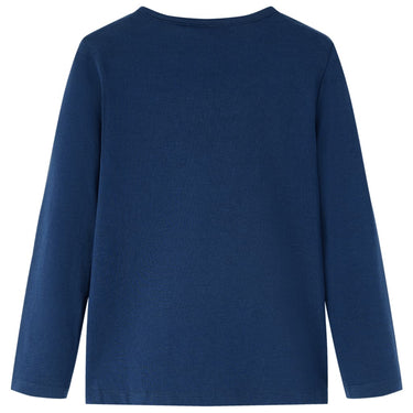 Vidaxl kindershirt met lange mouwen 140 marineblauw