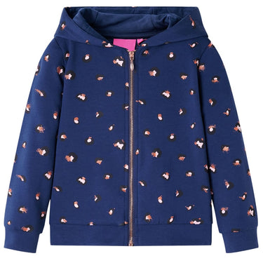 Vidaxl kindervest met capuchon 116 marineblauw