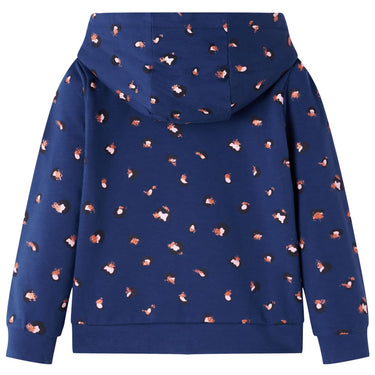 Vidaxl kindervest met capuchon 116 marineblauw