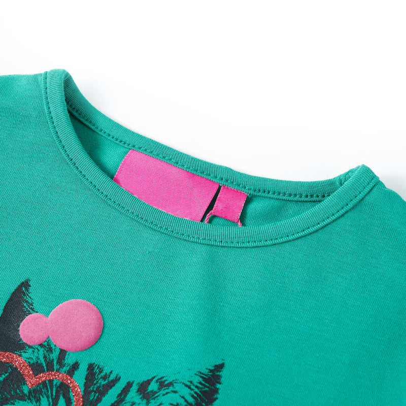 Load image into Gallery viewer, Vidaxl kindershirt met lange mouwen 128 felgroen
