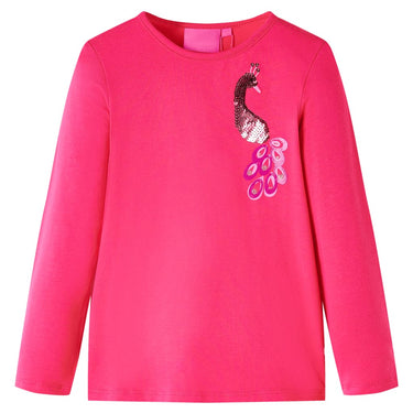 Vidaxl kindershirt met lange mouwen 116 felroze
