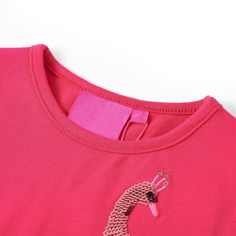 Load image into Gallery viewer, VidaXL Kindershirt met lange mouwen 128 felroze
