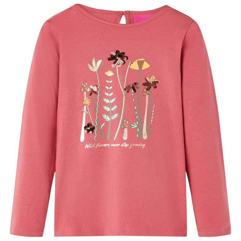 Load image into Gallery viewer, Vidaxl kindershirt met lange mouwen 116 oudroze
