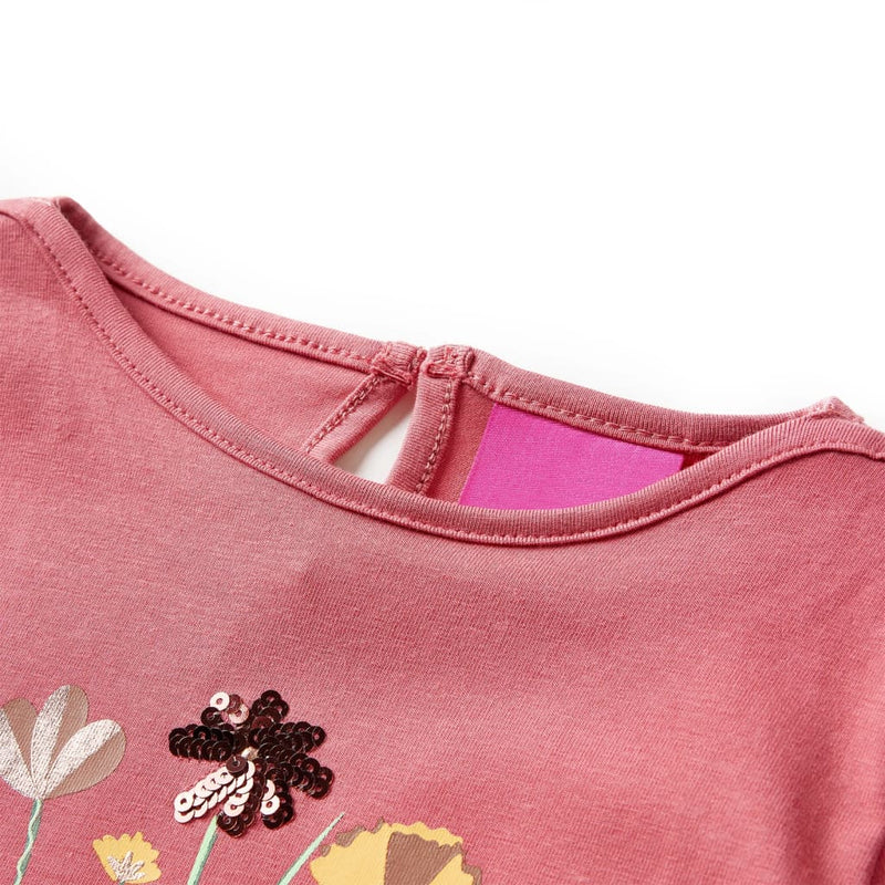 Load image into Gallery viewer, Vidaxl kindershirt met lange mouwen 116 oudroze
