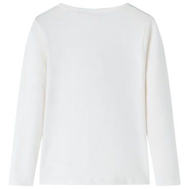 Vidaxl kindershirt met lange mouwen 128 ecrukleurig