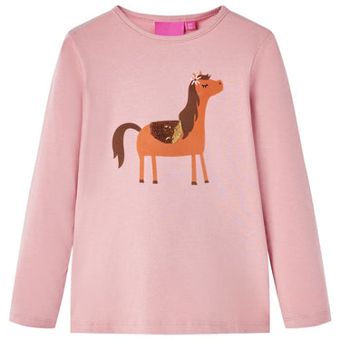 Vidaxl kindershirt met lange mouwen 104 lichtroze