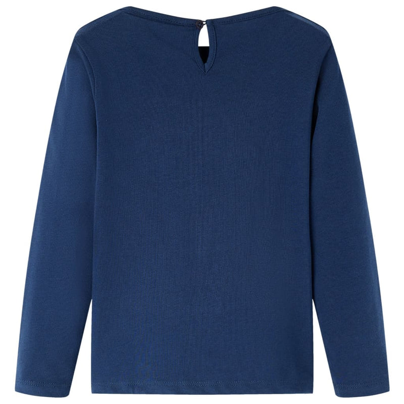 Load image into Gallery viewer, Vidaxl kindershirt met lange mouwen 116 marineblauw
