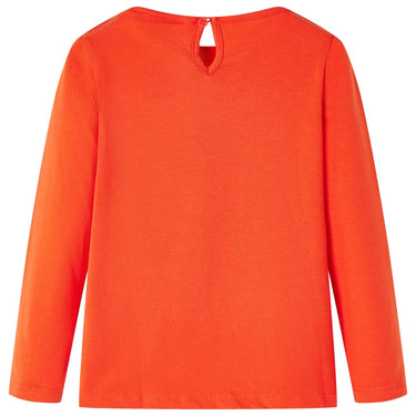 Vidaxl kindershirt met lange mouwen 104 donkeroranje