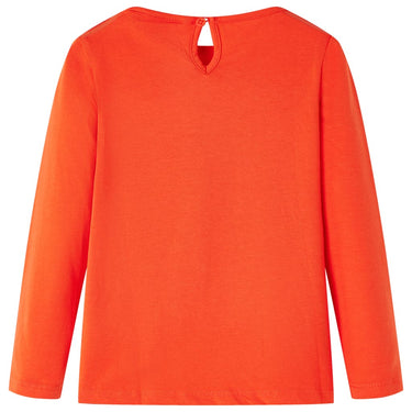 Vidaxl kindershirt met lange mouwen 128 donkeroranje