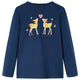 Vidaxl kindershirt met lange mouwen 92 marineblauw