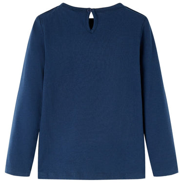 Vidaxl kindershirt met lange mouwen 92 marineblauw