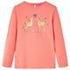 Vidaxl kindershirt met lange mouwen 104 koraalkleurig