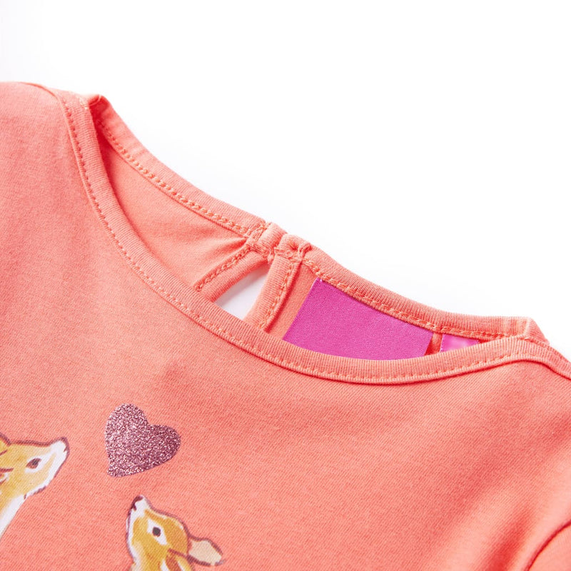 Load image into Gallery viewer, Vidaxl kindershirt met lange mouwen 116 koraalkleurig
