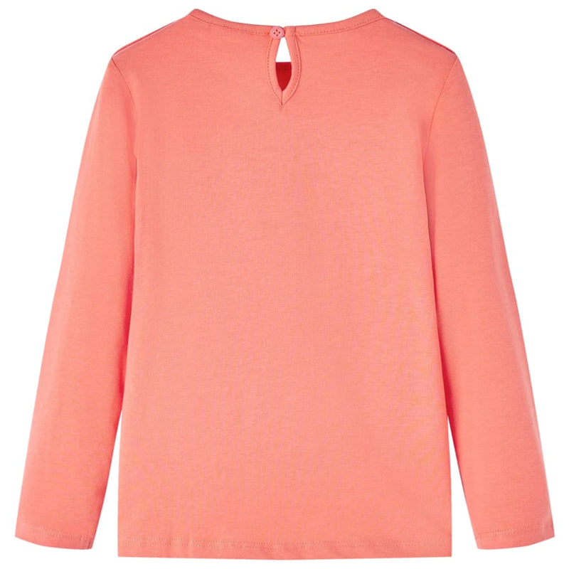 Load image into Gallery viewer, Vidaxl kindershirt met lange mouwen 128 koraalkleurig
