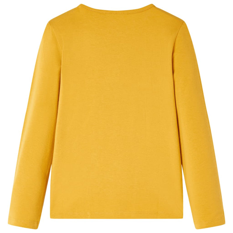 Load image into Gallery viewer, Vidaxl kindershirt met lange mouwen 116 donkerokerkleurig
