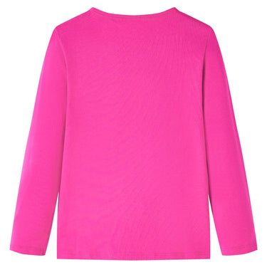 Vidaxl kindershirt met lange mouwen 104 donkerroze