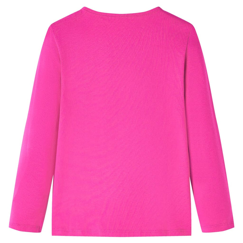 Load image into Gallery viewer, Vidaxl kindershirt met lange mouwen 128 donkerroze
