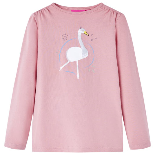 Vidaxl kindershirt met lange mouwen 140 lichtroze