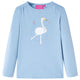 Vidaxl kindershirt met lange mouwen 116 lichtblauw