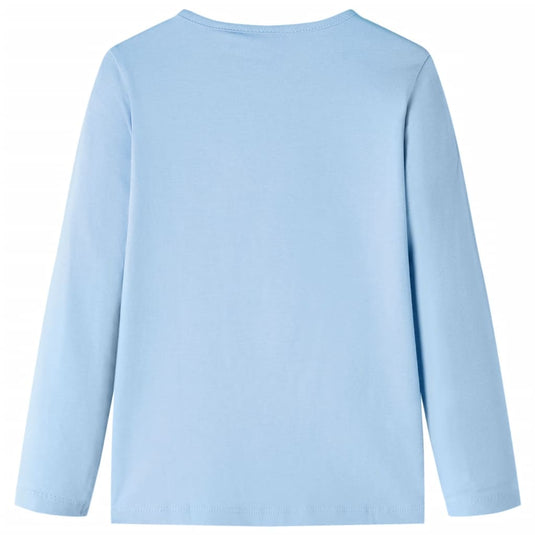 Vidaxl kindershirt met lange mouwen 116 lichtblauw