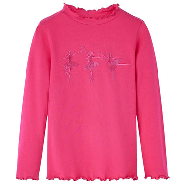 Vidaxl kindershirt met lange mouwen 104 felroze