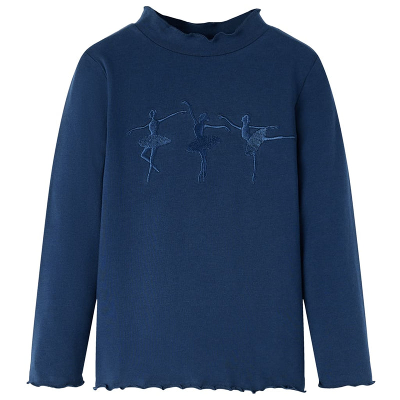 Load image into Gallery viewer, Vidaxl kindershirt lange mouwen 140 marineblauw
