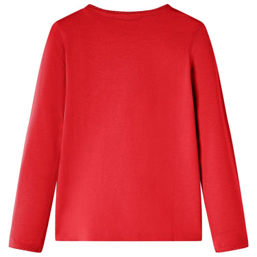 Vidaxl kindershirt met lange mouwen 128 rood
