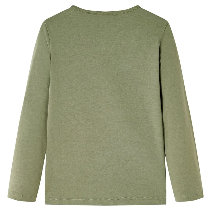 Load image into Gallery viewer, VidaXL Kindershirt met lange mouwen 92 kakikleurig
