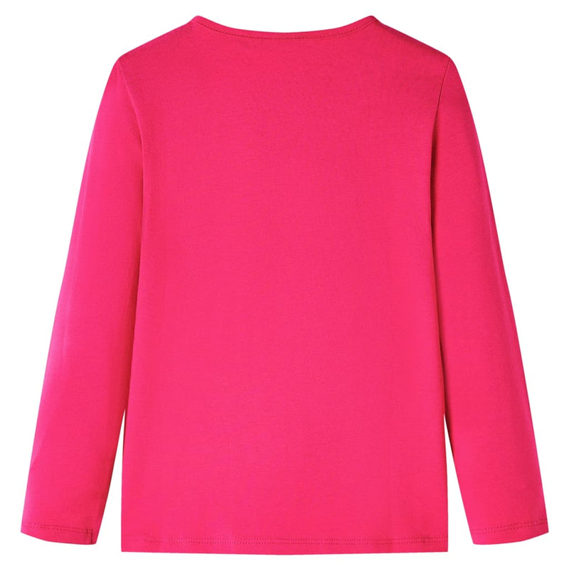 Load image into Gallery viewer, VidaXL Kindershirt met lange mouwen 104 felroze
