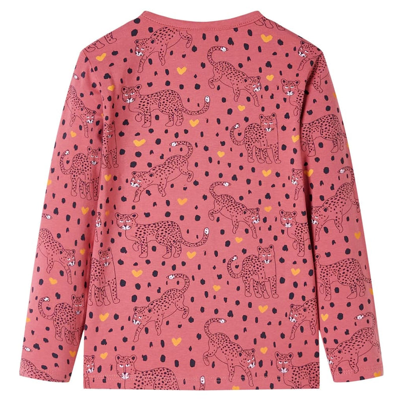 Load image into Gallery viewer, Vidaxl kinderpyjama met lange mouwen 128 oudroze
