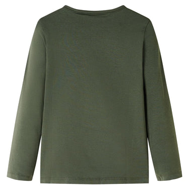 Vidaxl kindershirt met lange mouwen 128 kakikleurig